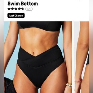 NWT FABLETICS- HIGH WAISTED CROSSOVER SWIM BOTTOM